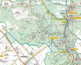 Mapa turystyczna Ojcowski Park Narodowy. Gdzie zacząć? Szlak Warowni Jurajskich, Grota Łokietka, Zamek Kazimierzowski.