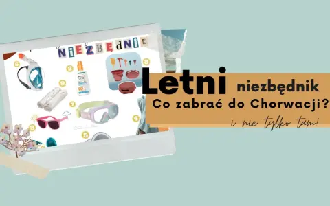 Letni niezbędnik: co zabrać na wakacje do Chorwacji? Maska do snorkelingu, okularki, krem z filtrem, ręczniki i akcesoria plażowe.