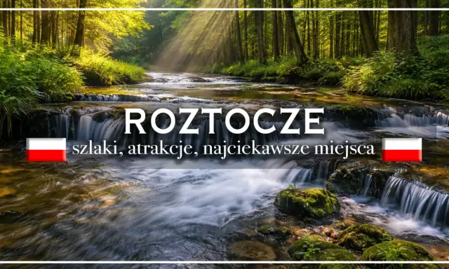 Roztocze lubelskie: malowniczy potok w lesie, wodospady, szlaki i najciekawsze miejsca.