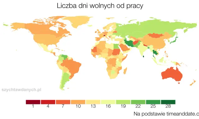 Gdzie odpoczywa się najdłużej? Kraje z rekordem dni wolnych!