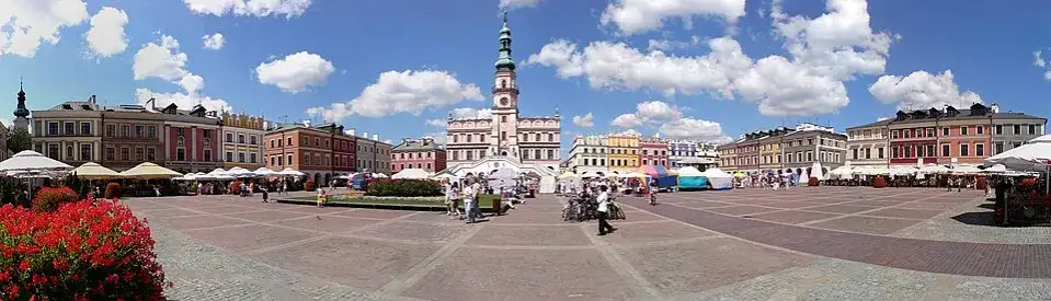 Rynek Wielki Zamość panorama