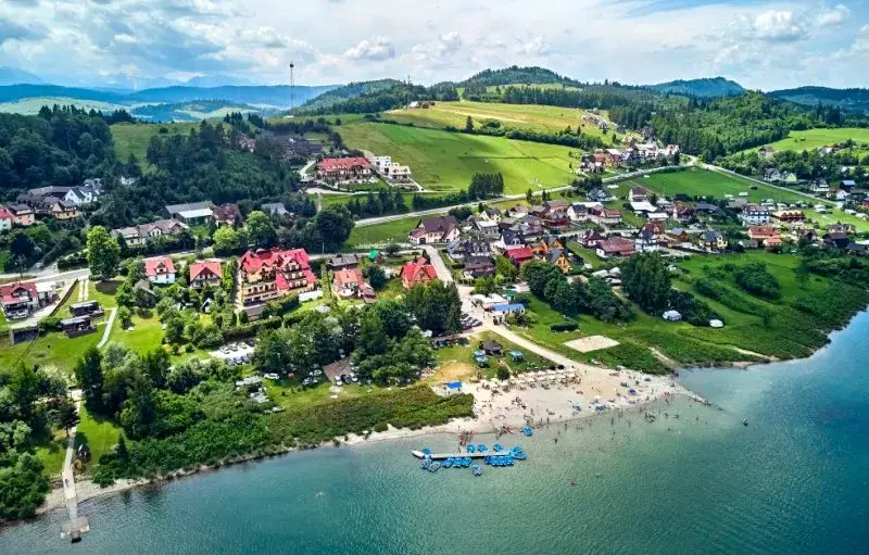 Jezioro Czorsztyńskie sporty wodne plaża