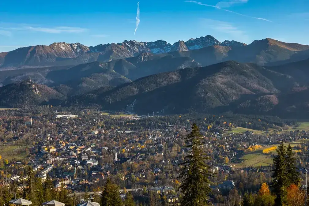 Zakopane panorama Krupówki Gubałówka