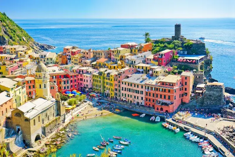 Cinque Terre kolorowe domy
