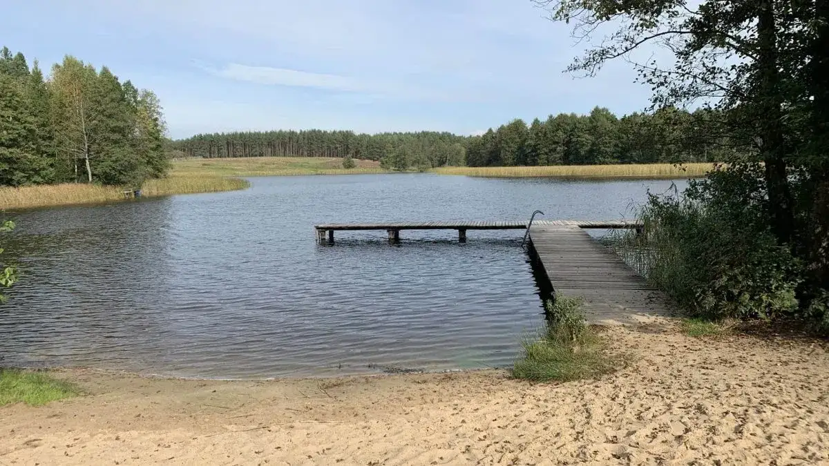 Jezioro Osiek plaża i infrastruktura